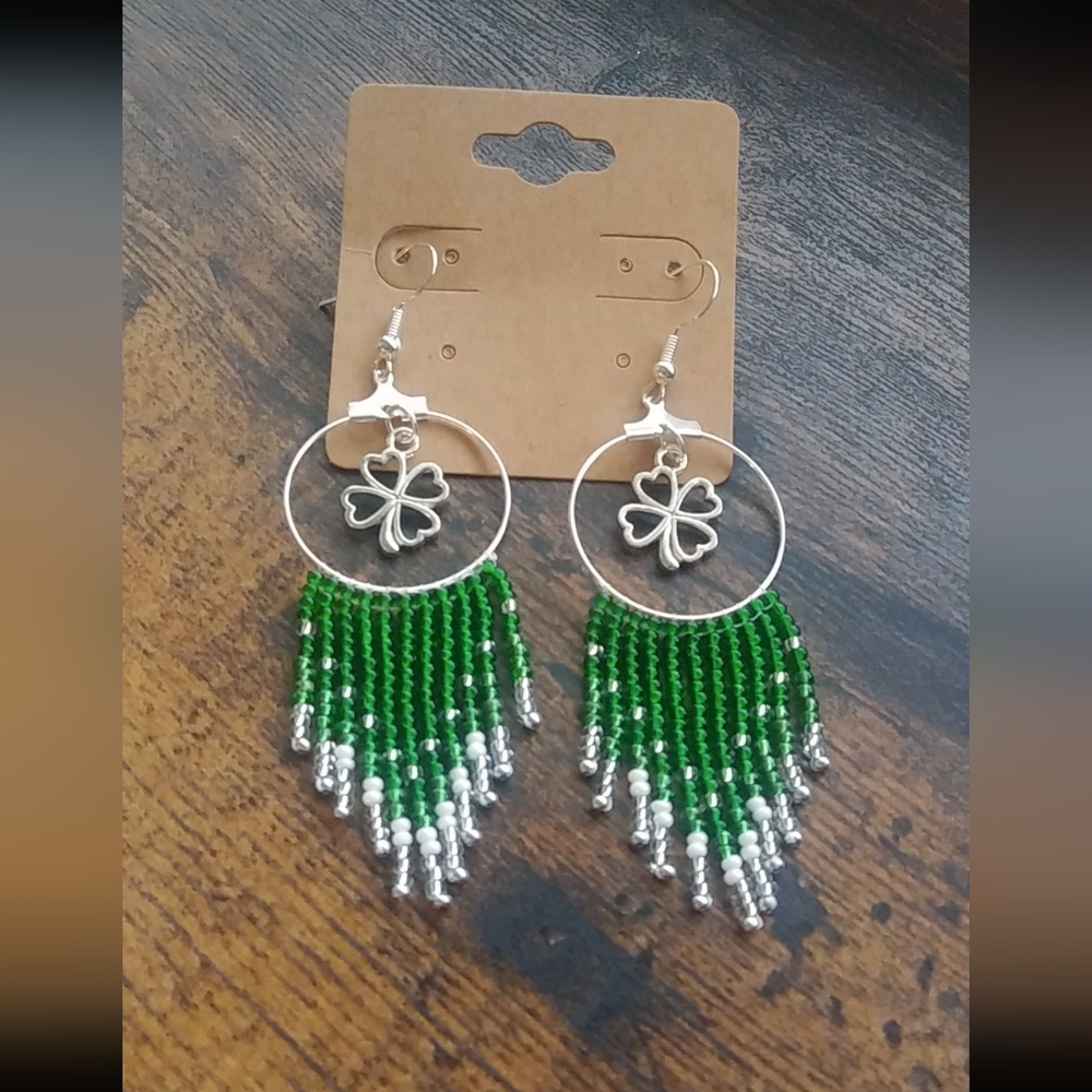 Handmade St. Patrick's Day Earrings